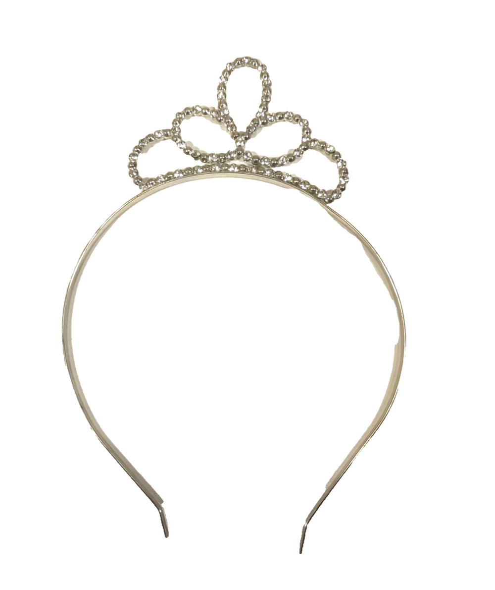 Tiara Childs Play Rhinestone Silver Tone